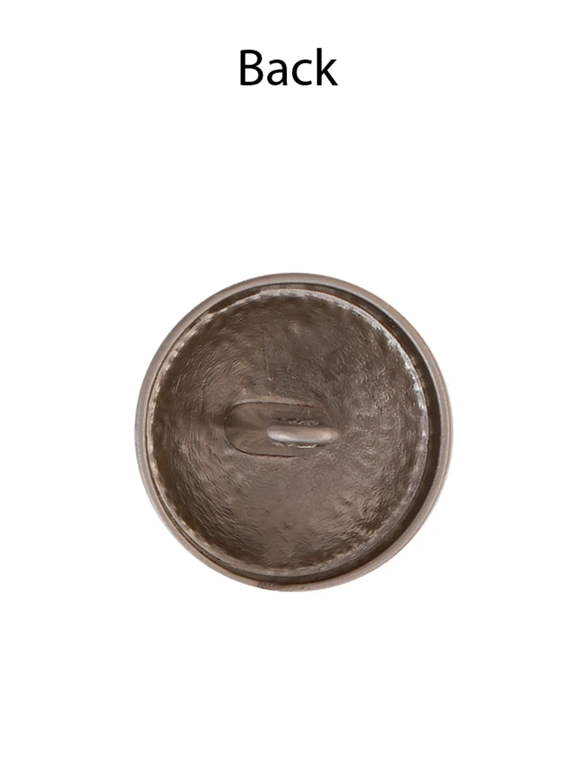 Engraved Design Round Shape Dome Shank Metal Button