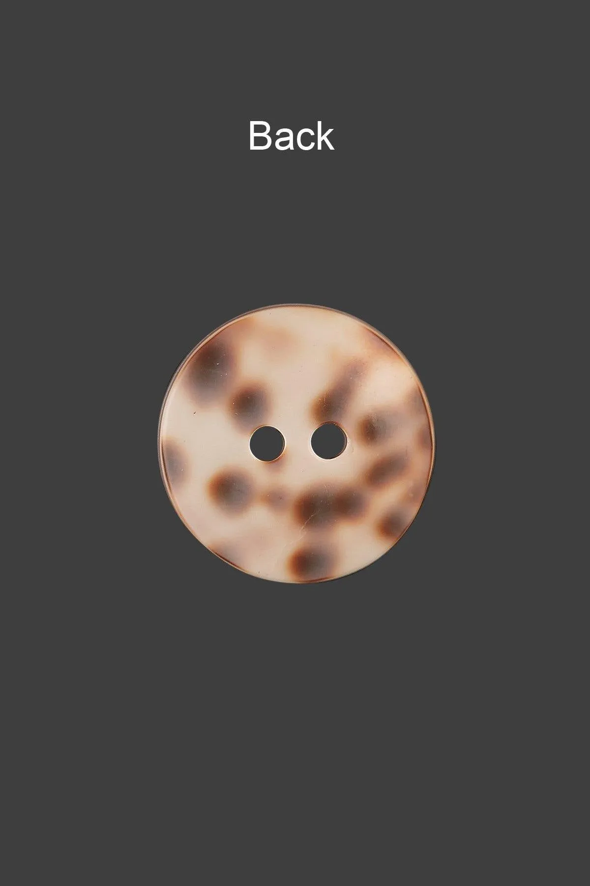 Fancy Round Shape 2-Hole Natural Button
