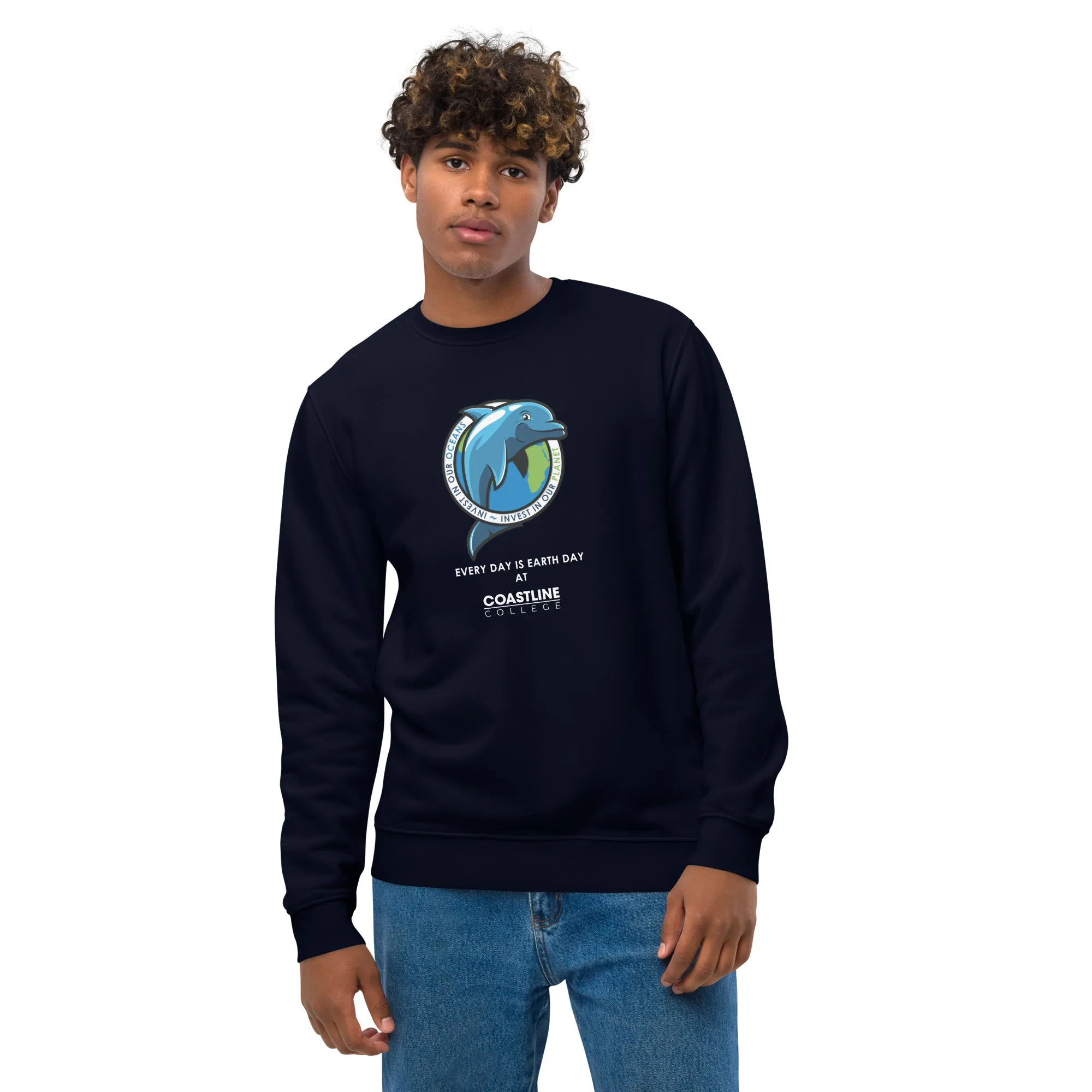 Fin Invest In Our Oceans Unisex Eco Sweatshirt - Dark Colors