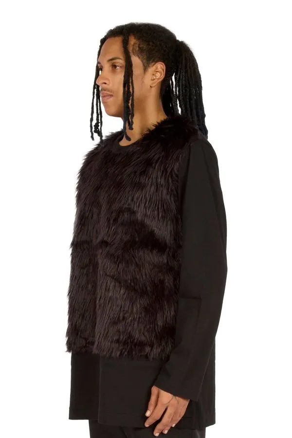 Fur Front Long Sleeve T-Shirt