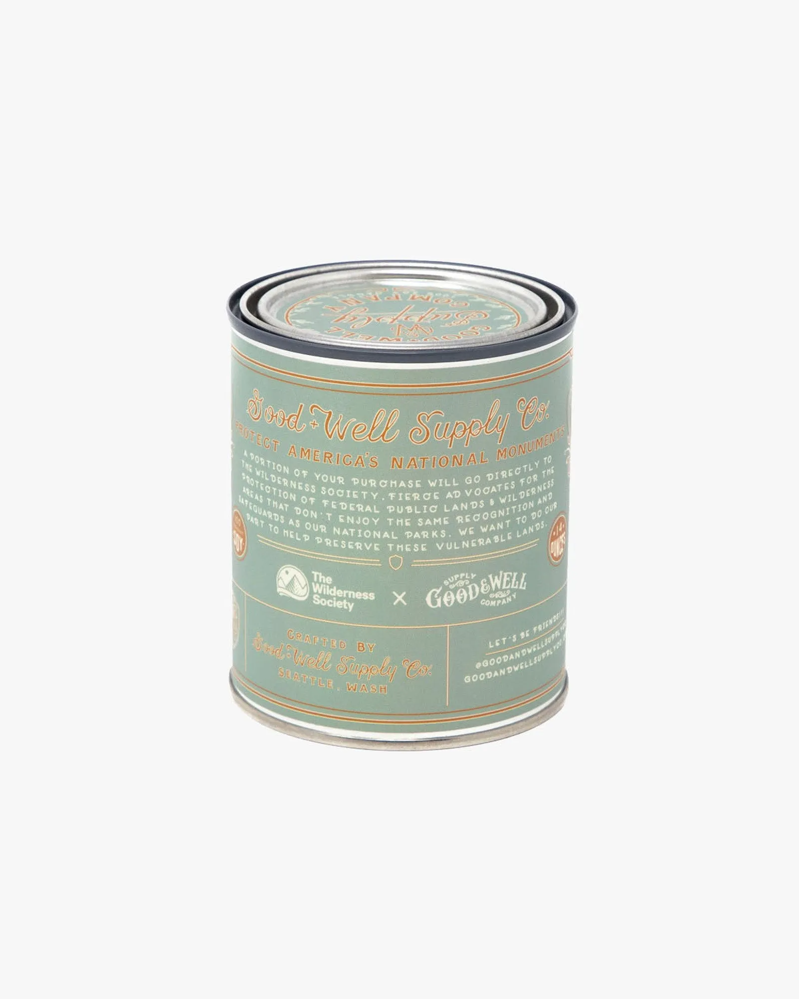 Good & Well Supply Co. National Monuments Soy Candle - Craters Of The Moon