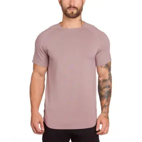gym clothing extend hip hop street T-shirt Men's fitness bodybuilding silm fit summer Top Tees
