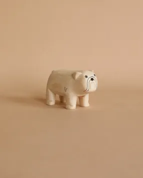 Handmade Tiny Wooden Bulldog