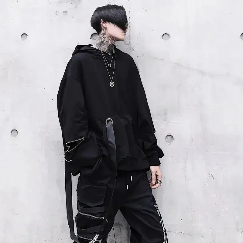 Harajuku Korean Techwear Loose Hoodie
