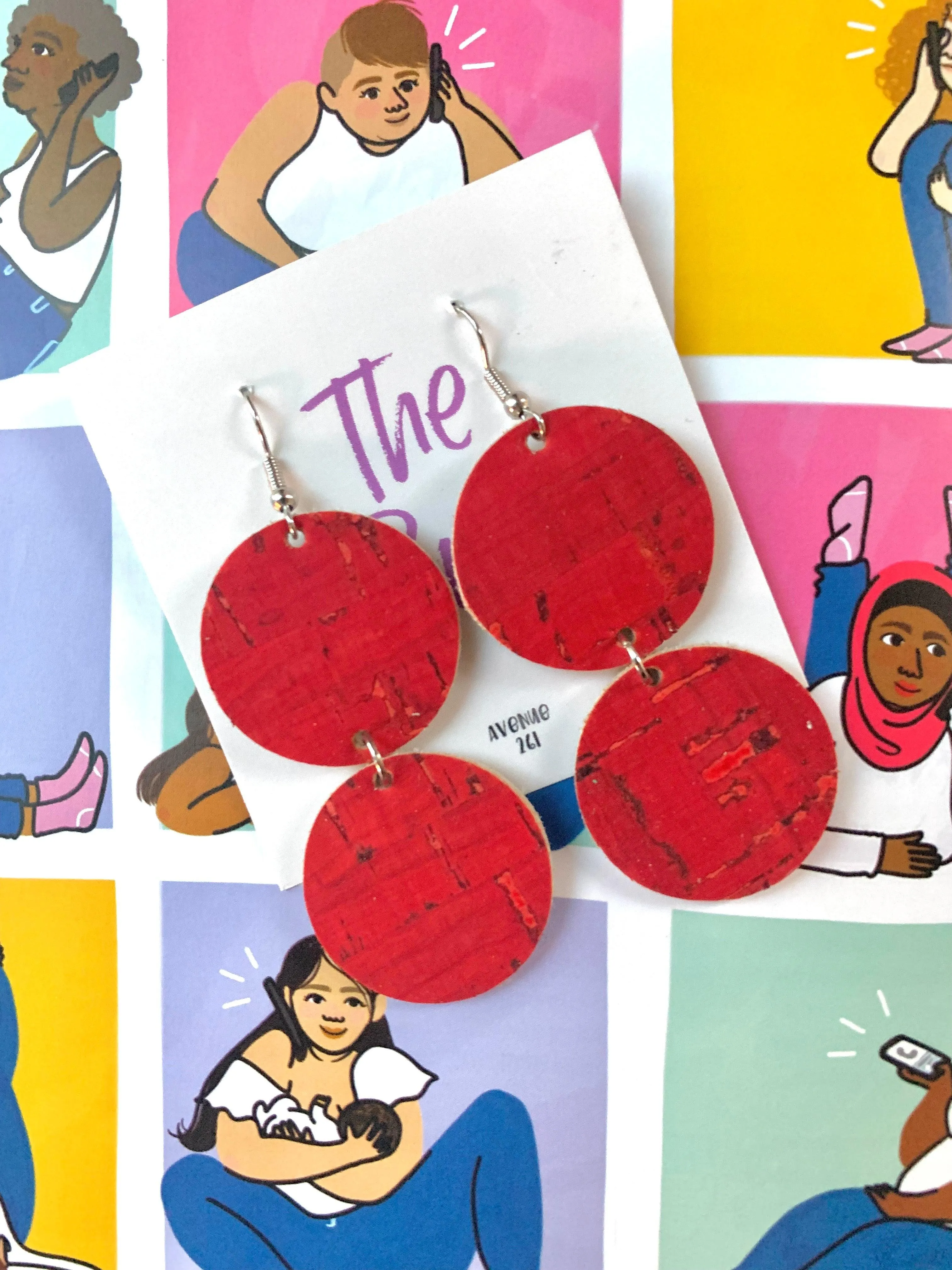 Holiday All Day Leather Earrings