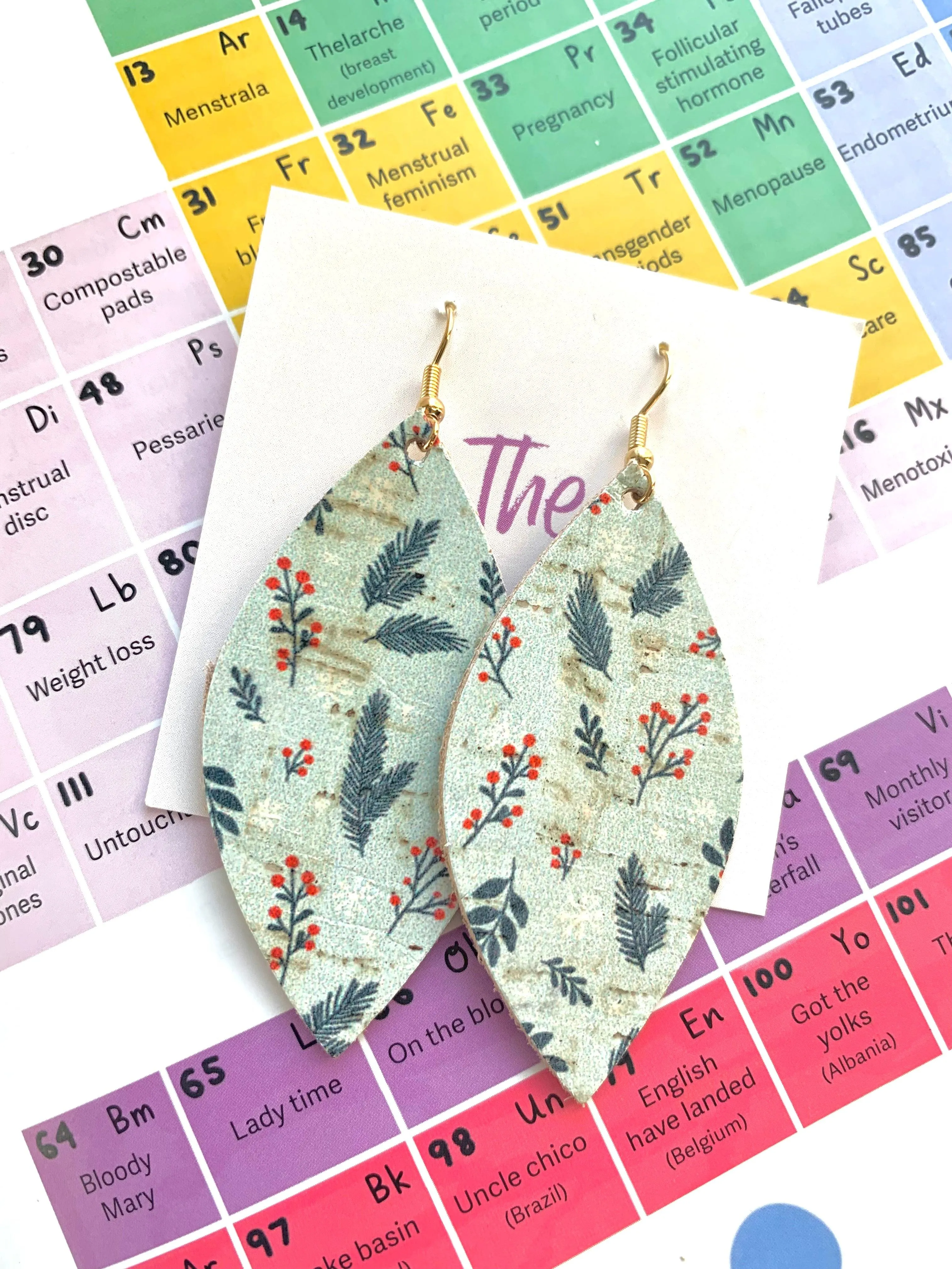 Holiday All Day Leather Earrings