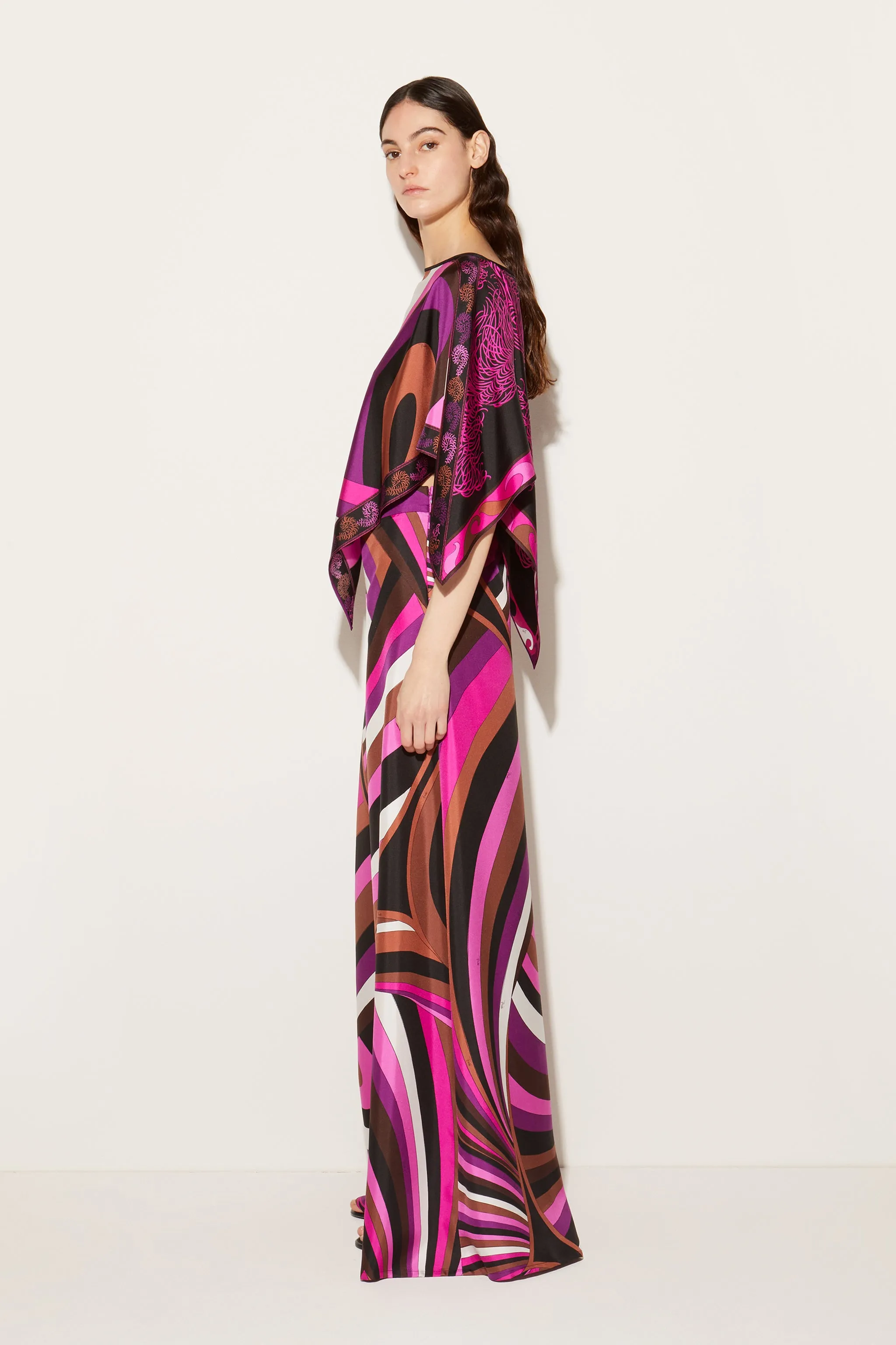 Iride And Struzzo-Print Kaftan Top