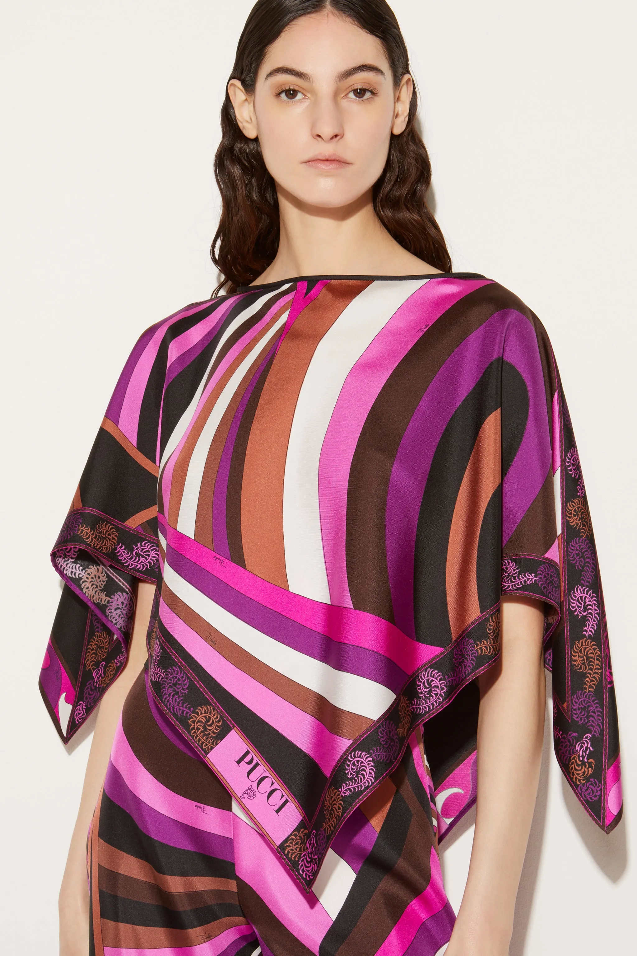 Iride And Struzzo-Print Kaftan Top
