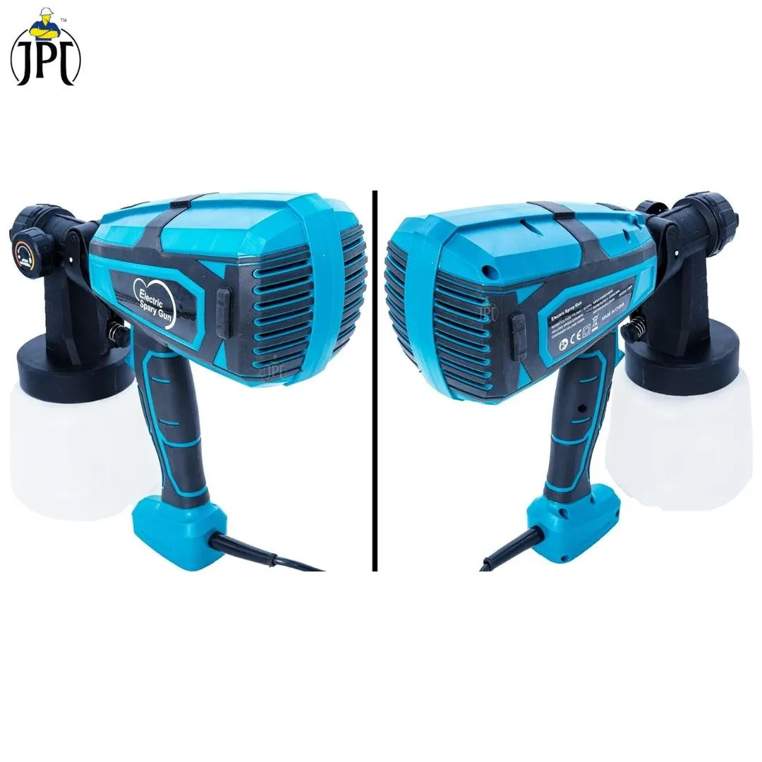 JPT 600W High Power HVLP Electric Paint Spray Machine | 3 Spray Patterns | 360° Directional Nozzle | 1000ml Detachable Container | Fast and Flawless Painting Perfection | Great Coverage and No Drips