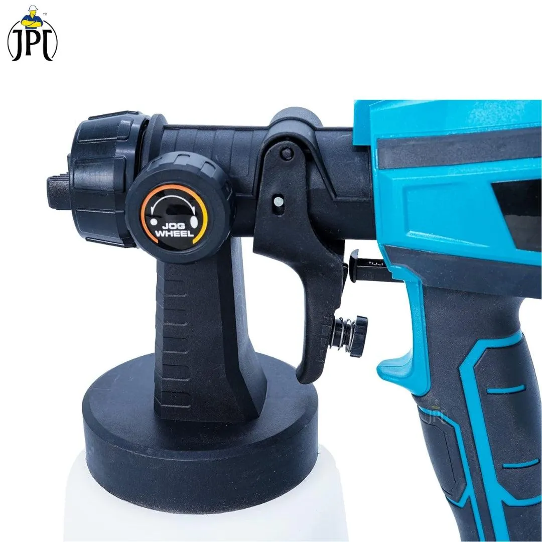 JPT 600W High Power HVLP Electric Paint Spray Machine | 3 Spray Patterns | 360° Directional Nozzle | 1000ml Detachable Container | Fast and Flawless Painting Perfection | Great Coverage and No Drips