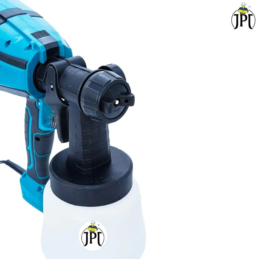 JPT 600W High Power HVLP Electric Paint Spray Machine | 3 Spray Patterns | 360° Directional Nozzle | 1000ml Detachable Container | Fast and Flawless Painting Perfection | Great Coverage and No Drips