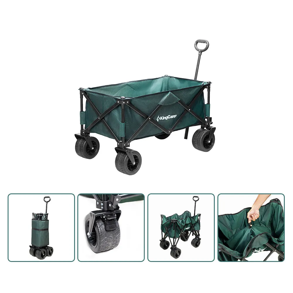 KingCamp Folding Beach Cart Camping Trolley