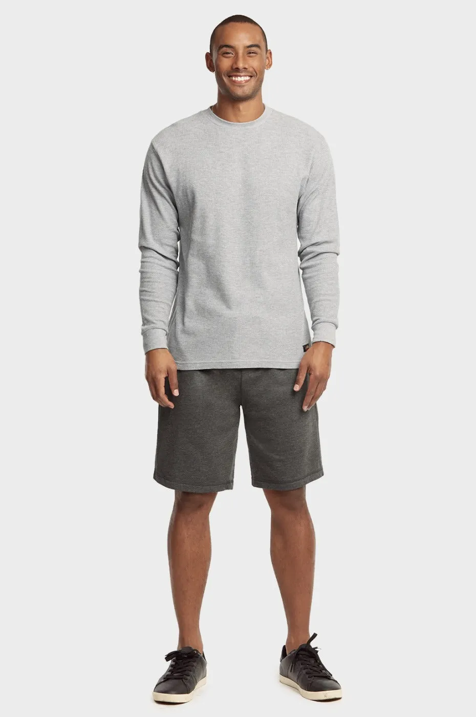 KNOCKER MEN'S LIGHTWEIGHT TERRY SHORTS (FS1120_CH/GR)