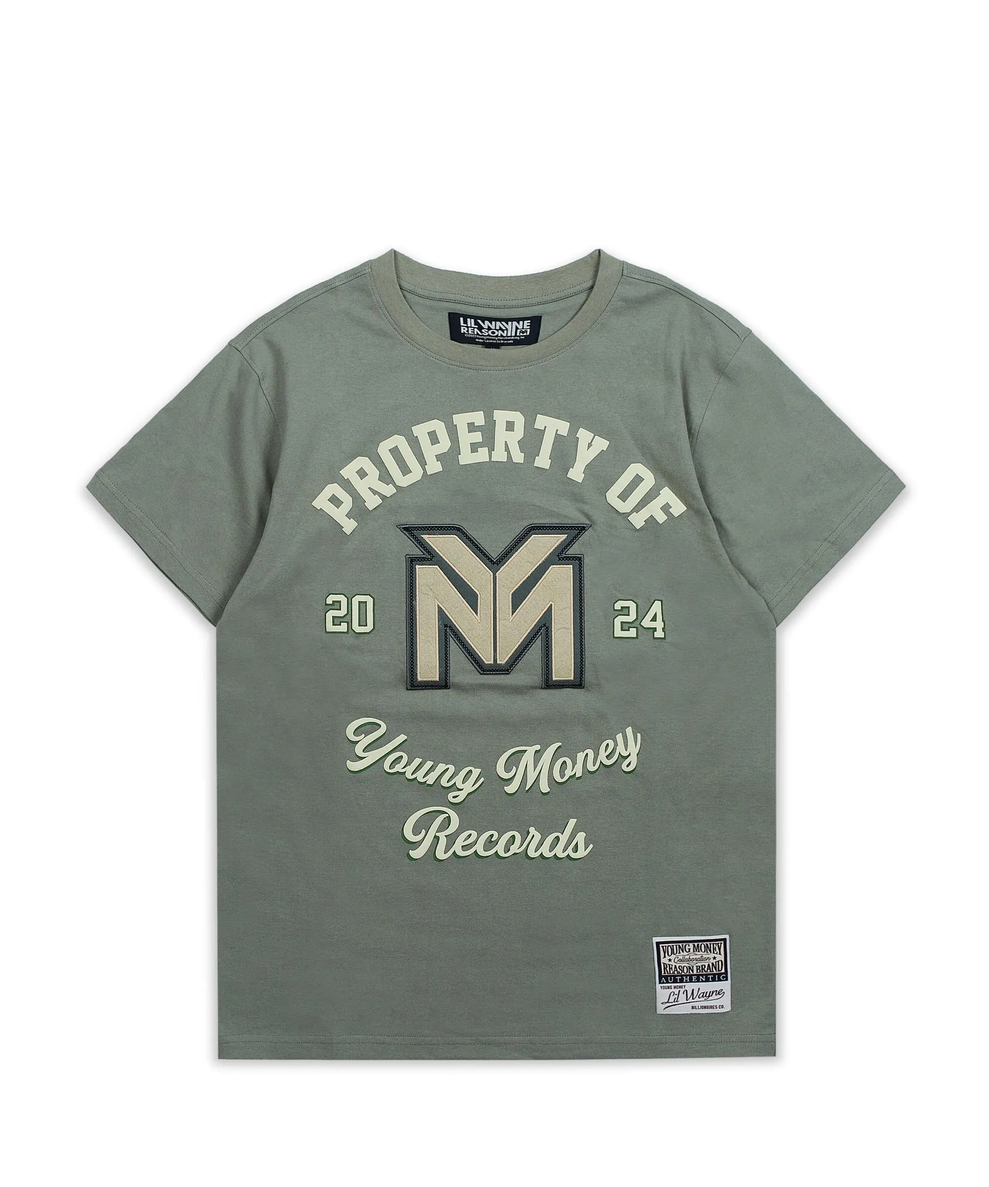 Lil Wayne Property Of Short Sleeve Tee - Olive Green