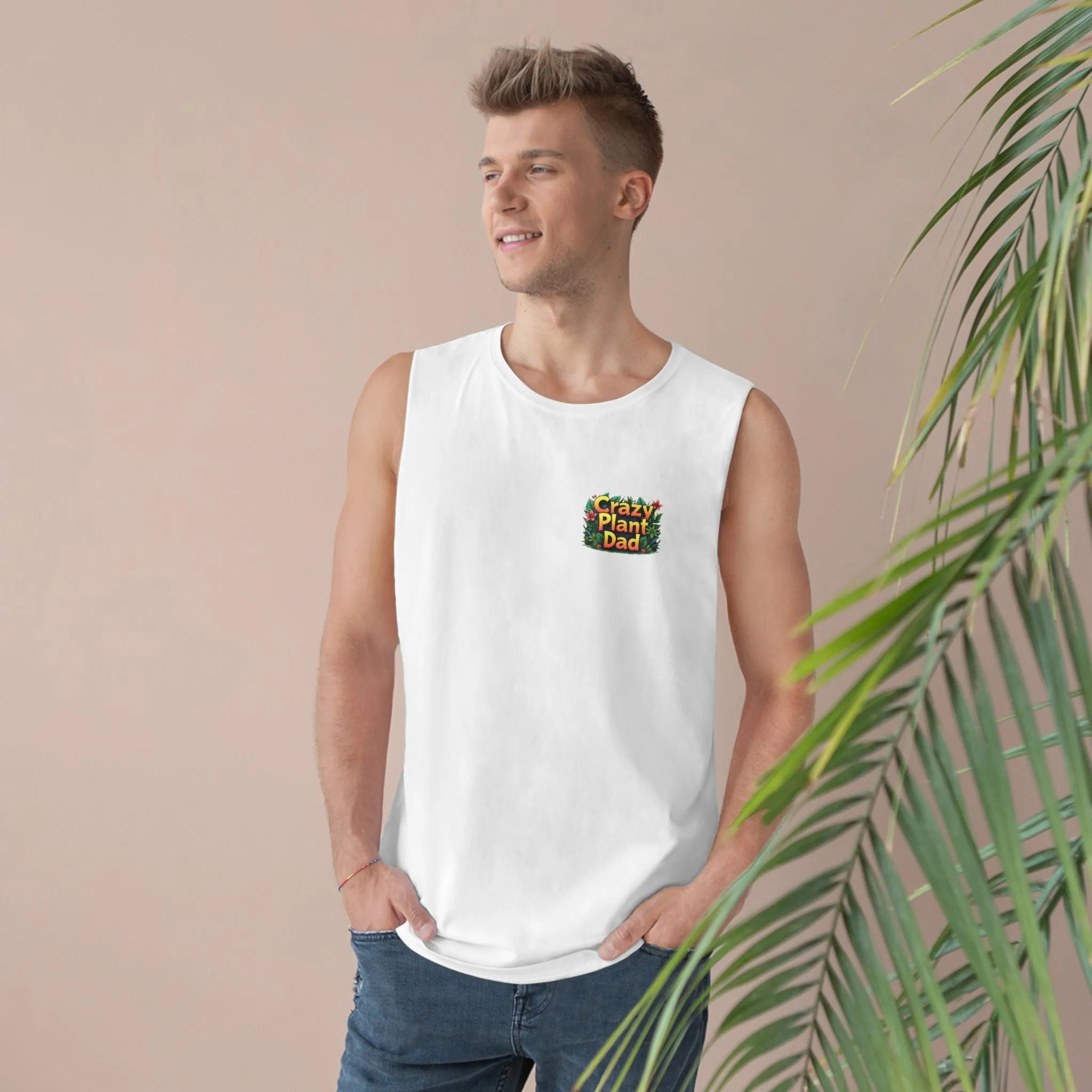 Men’s Tank Top | Crazy Plant Dad | Tiny Zen Gardens