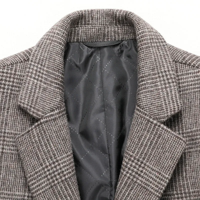 Men's Top Slim 80% Wool Coat