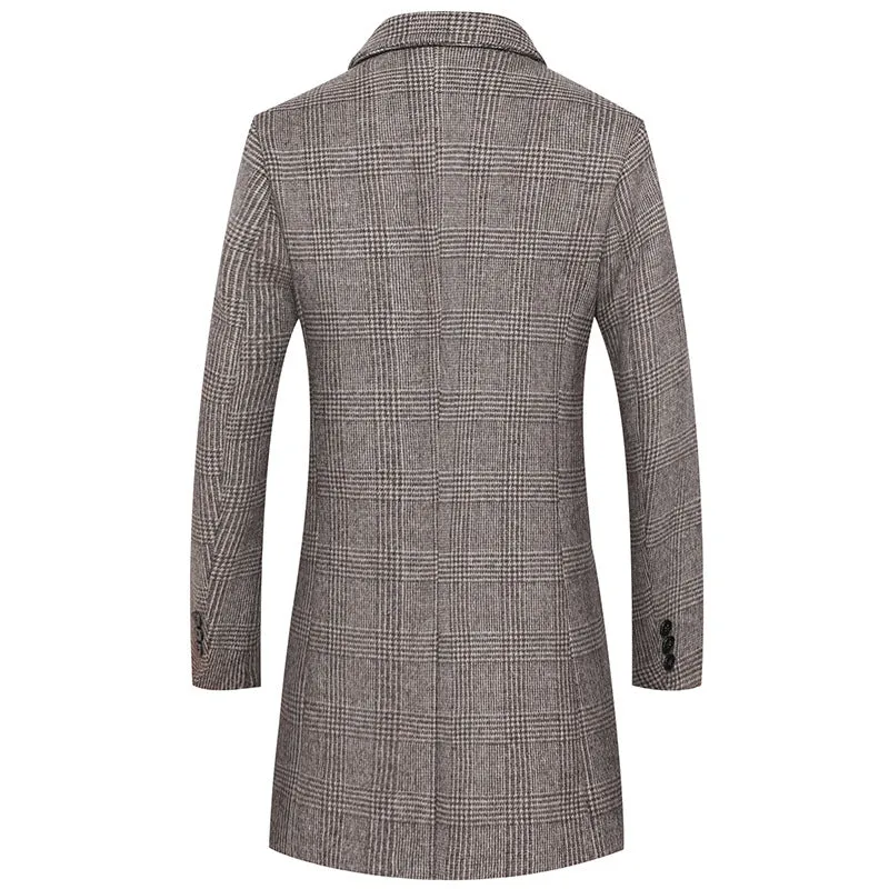 Men's Top Slim 80% Wool Coat