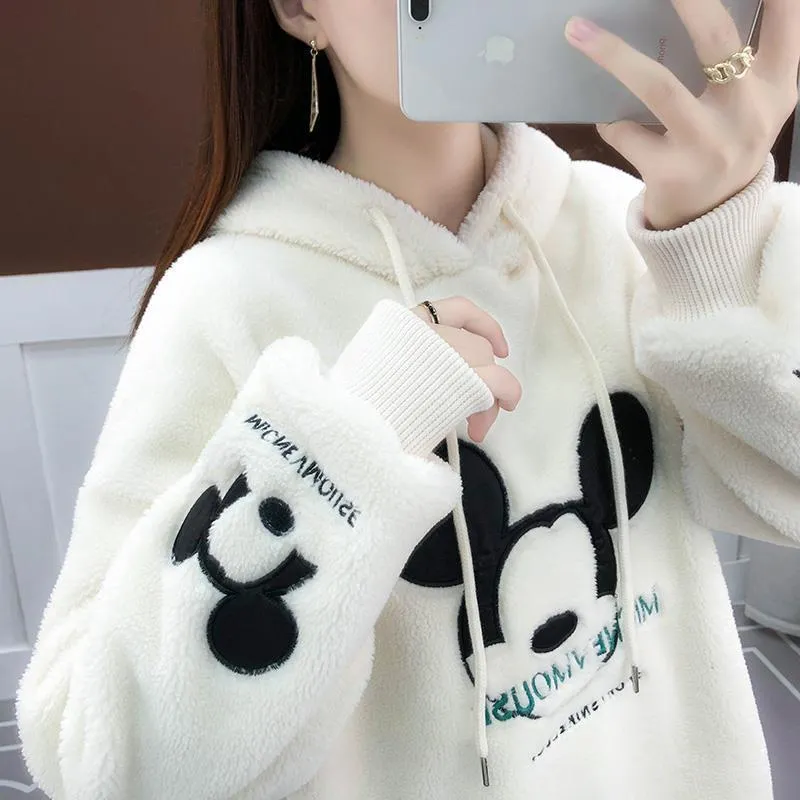 Mickey Mouse Print Sweatshirt
