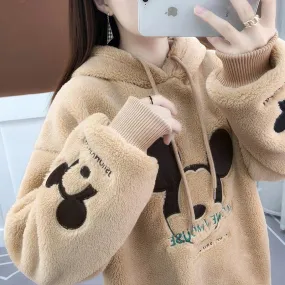 Mickey Mouse Print Sweatshirt
