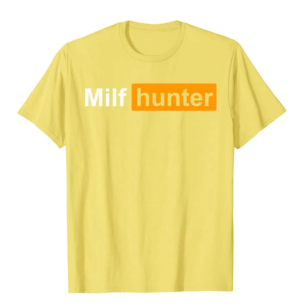 MILF Hunter Funny Adult Humor Joke For Men's Who Love Milfs Graphic Top T-Shirts Cotton Holiday Tight Adult