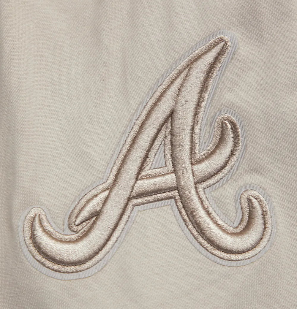 MLB ATLANTA BRAVES NEUTRAL DROP SHOULDER MEN'S TOP (TAUPE)