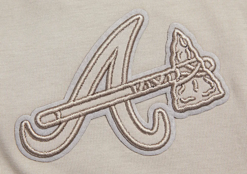 MLB ATLANTA BRAVES NEUTRAL DROP SHOULDER MEN'S TOP (TAUPE)