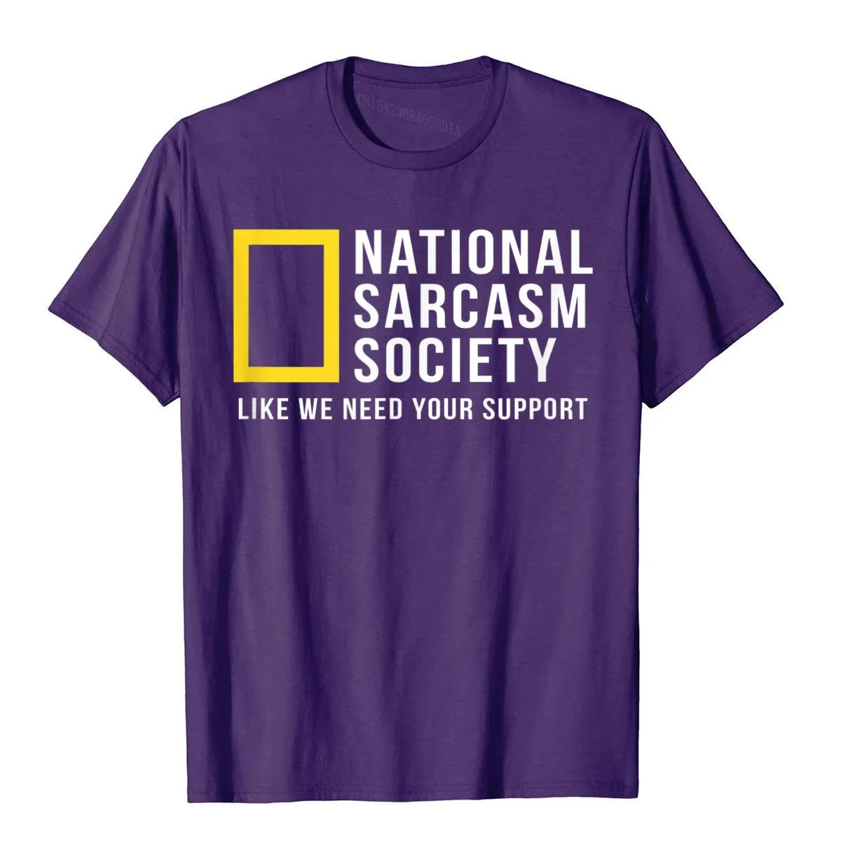 National Sarcasm Society Funny Sarcastic Tops T Shirt Prevailing Printed On Cotton Men's Normcore