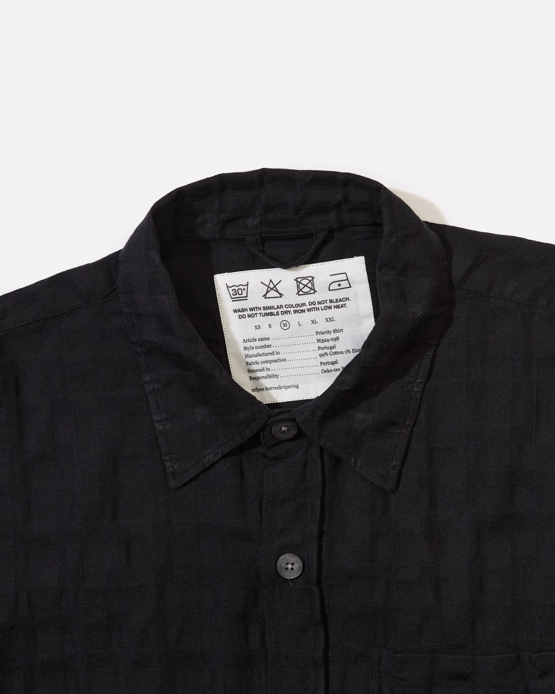 Priority shirt - Black Check
