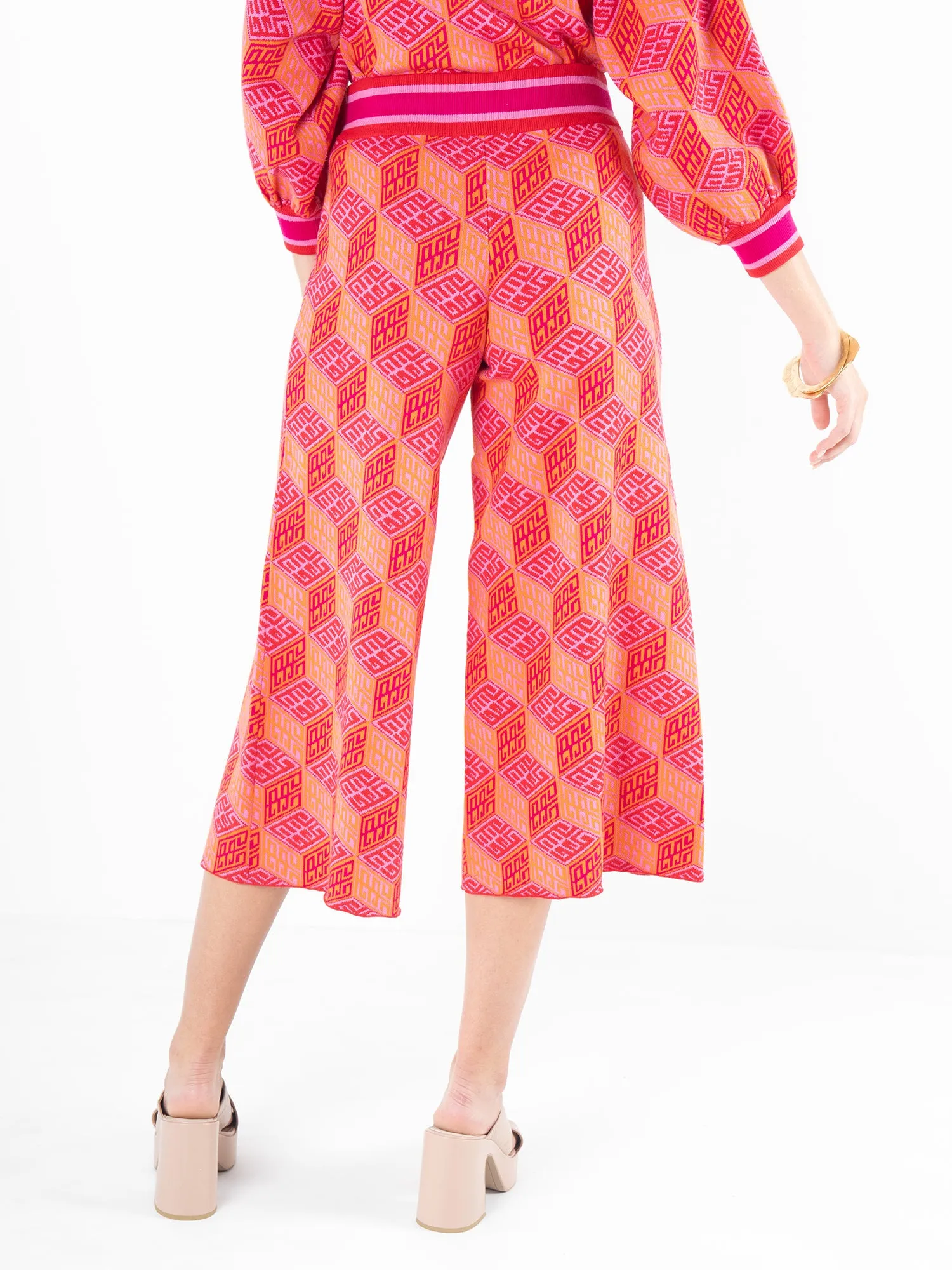 Teddy Crop Trouser - Block Monogram