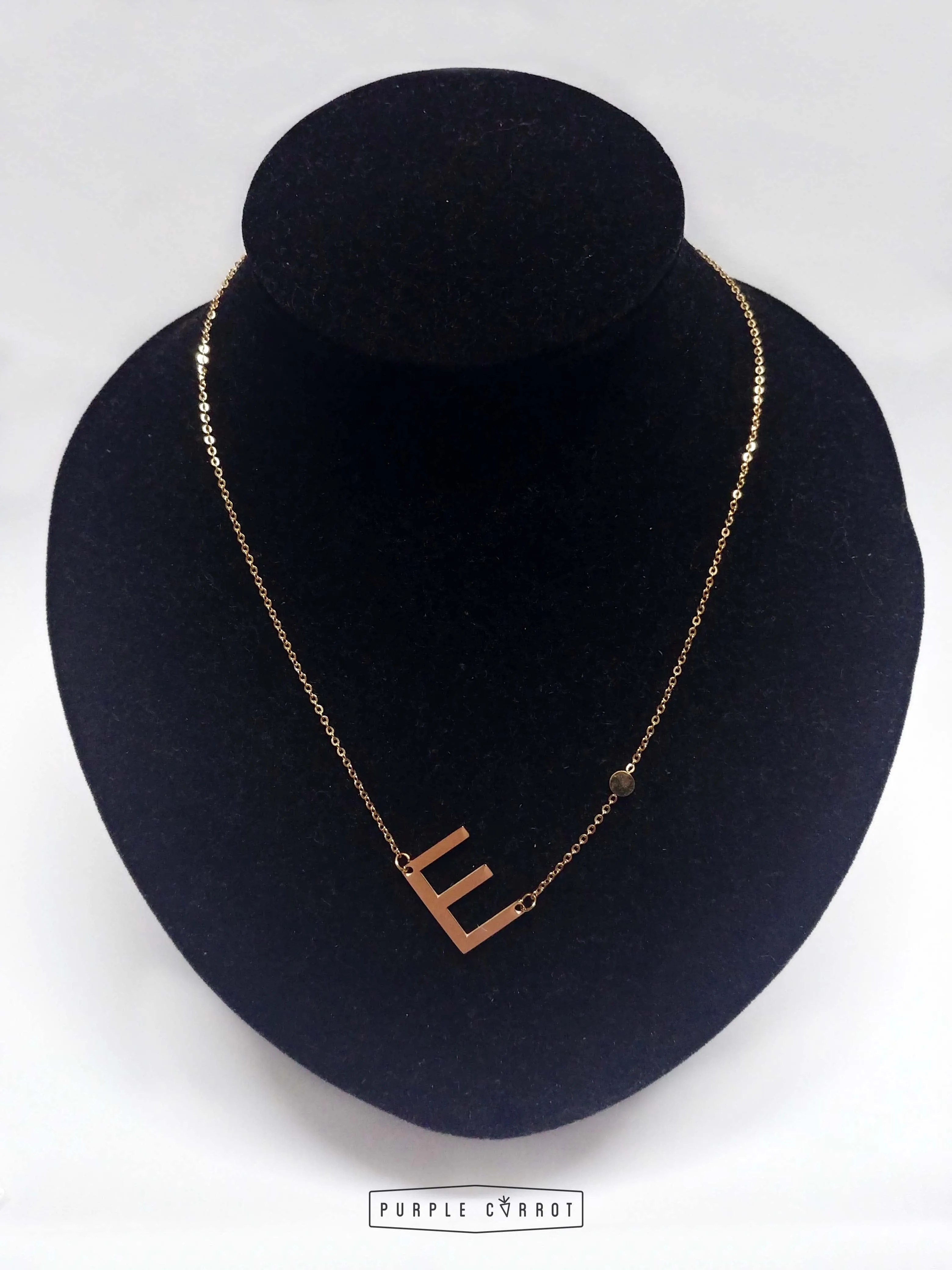 Tilted Initial Jewelry