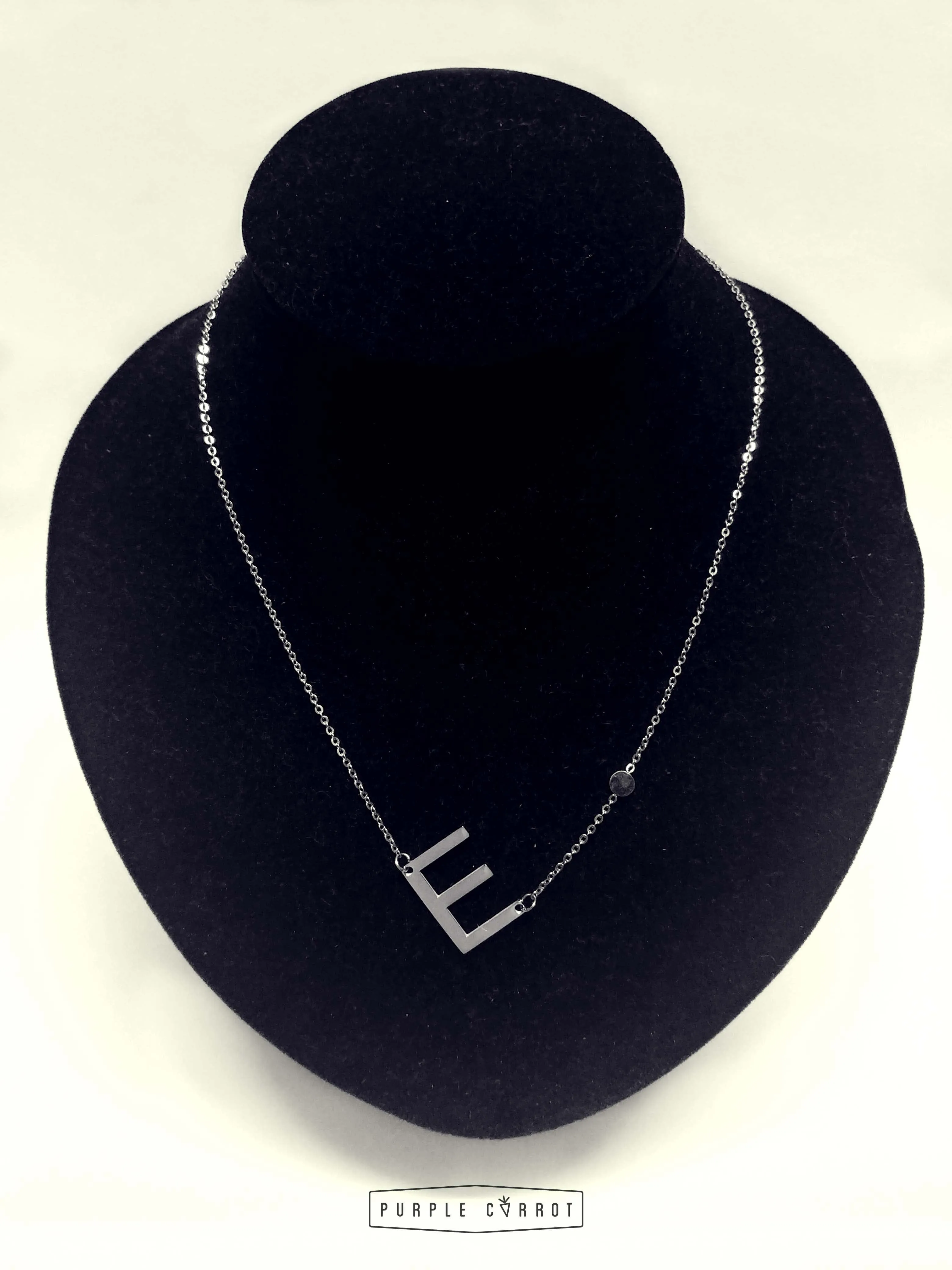 Tilted Initial Jewelry