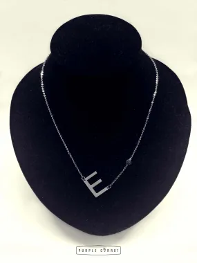 Tilted Initial Jewelry