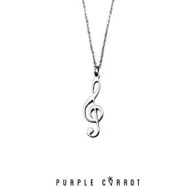 Treble Clef Necklace