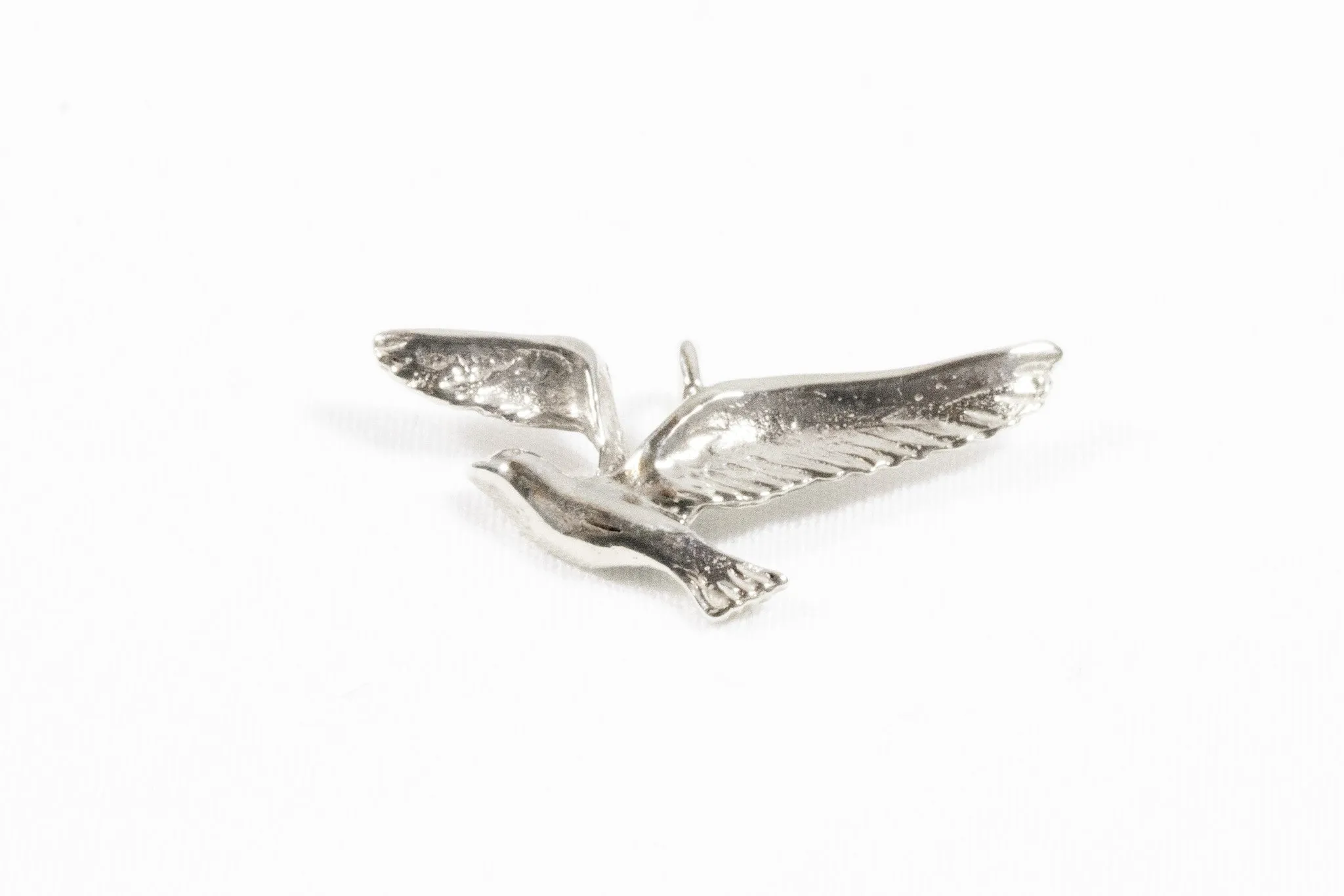 White Gold Seagull Pendant